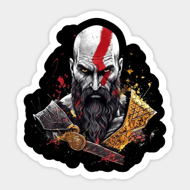 kratos Sticker by lets find pirate